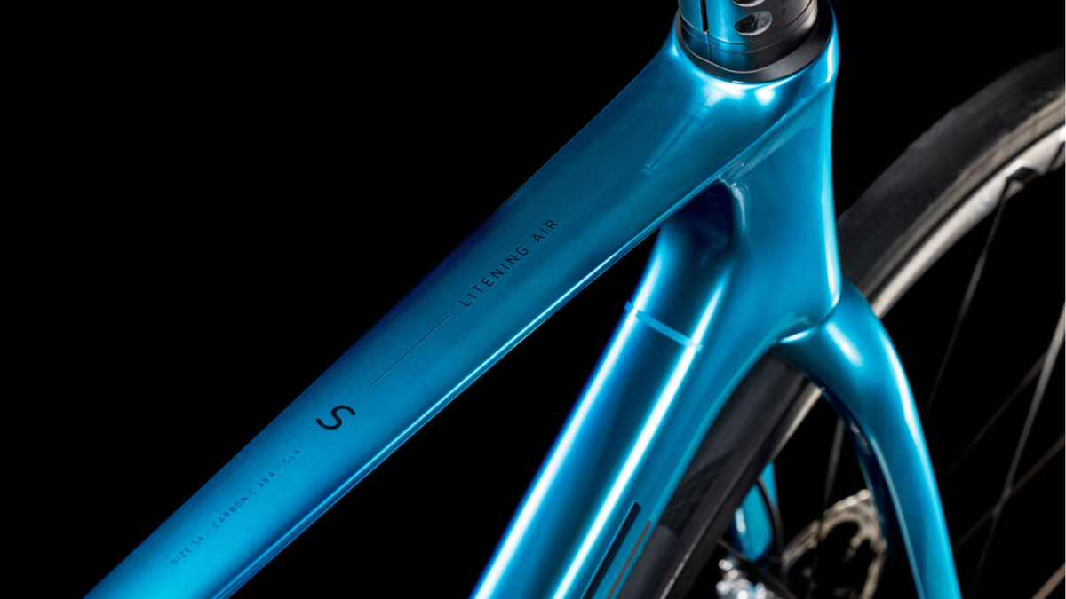 Cube Litening AIR C:68X SLX chromeblue´n´carbon – Bild 2