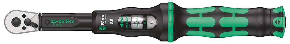 Wera Click-Torque A5 - Drehmomentschlüssel 1/4" (2,5-25Nm)