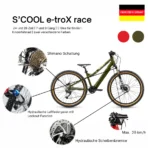 S'COOL Junior Bikes E-Kinderfahrrad | e-troX race 9-Gang – Bild 2