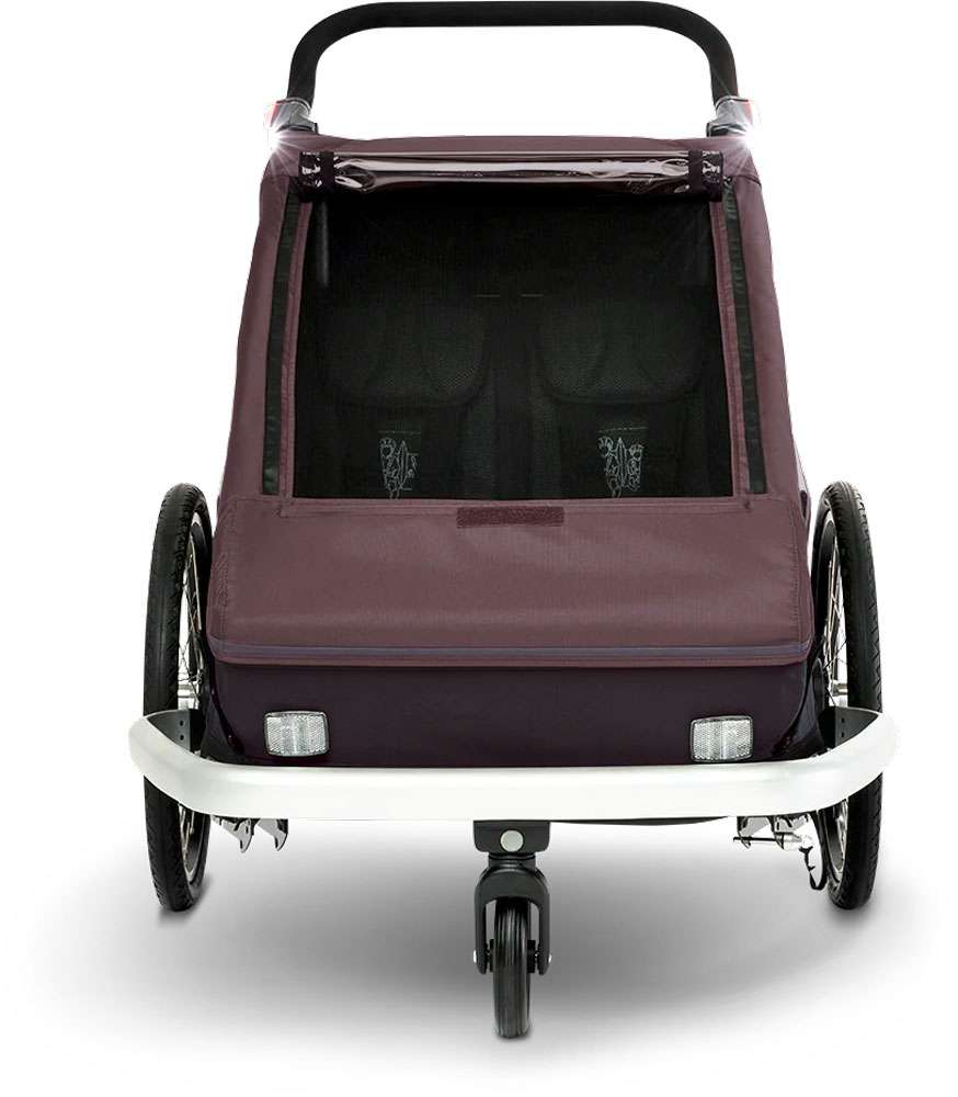 Croozer_Kid_Vayaa_2_Blossom_red_Front_1_WEB_001_800x800@2x Croozer Vaaya 2 Kinder-Fahrradanhänger – Bild 3