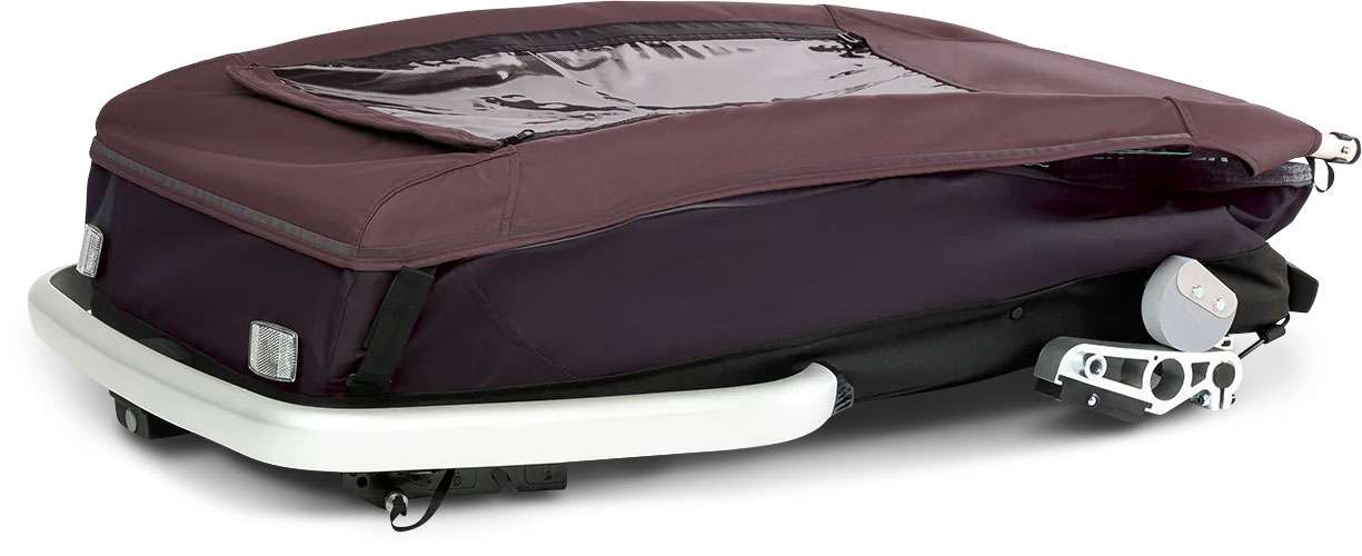 Croozer_Kid_Vayaa_2_Blossom_red_gefaltet_1_WEB_001_800x800@2x Croozer Vaaya 2 Kinder-Fahrradanhänger – Bild 4