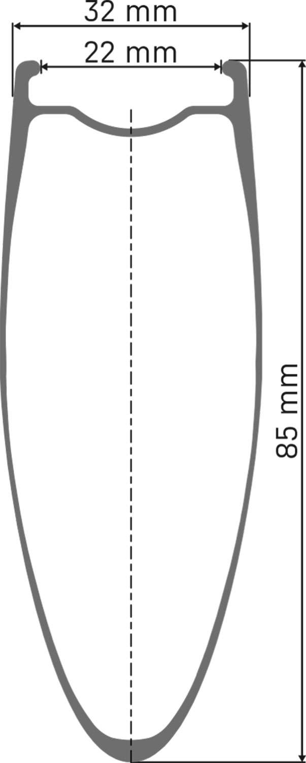DRW_ARC1400_85mm_22mm_discbrake_WEB_SHO_00153XYYwnQV4yvq_800x800@2x DT Swiss ARC 1400 Dicut® 65 28" Disc CL Carbon Vorderrad – Bild 2