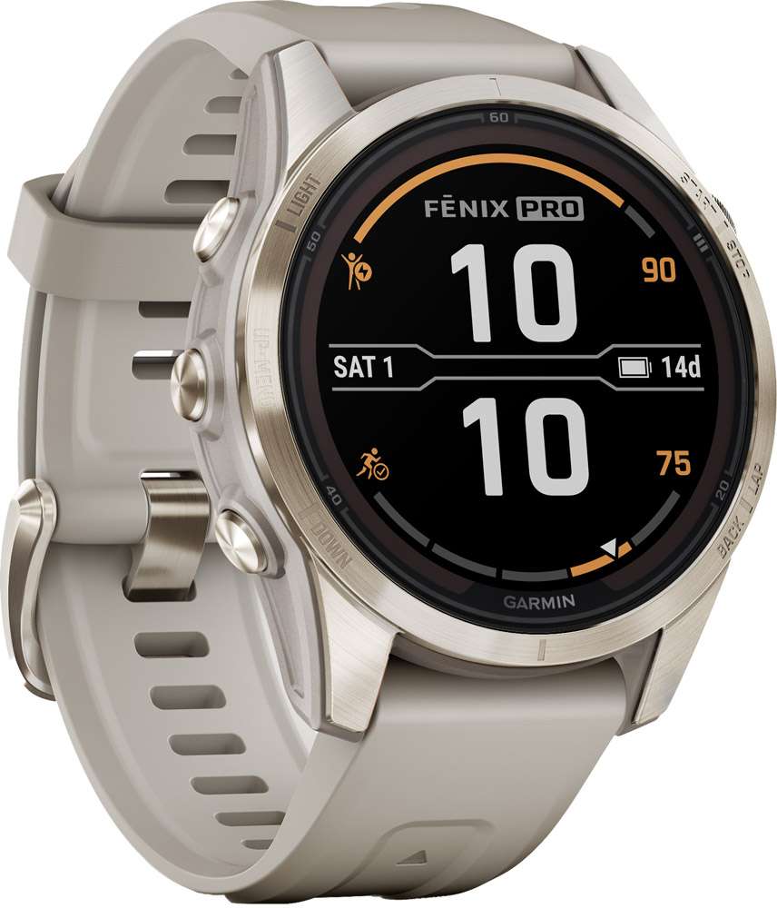 Garmin-FENIX-7S-PRO-SAPPHIRE-SOLAR-EDITION-GPS-Multisport-Smartwatch-010-02776-11-3_800x800@2x Garmin FENIX® 7S PRO - SAPPHIRE SOLAR 42mm EDITION - GPS Multisport Smartwatch – Bild 3