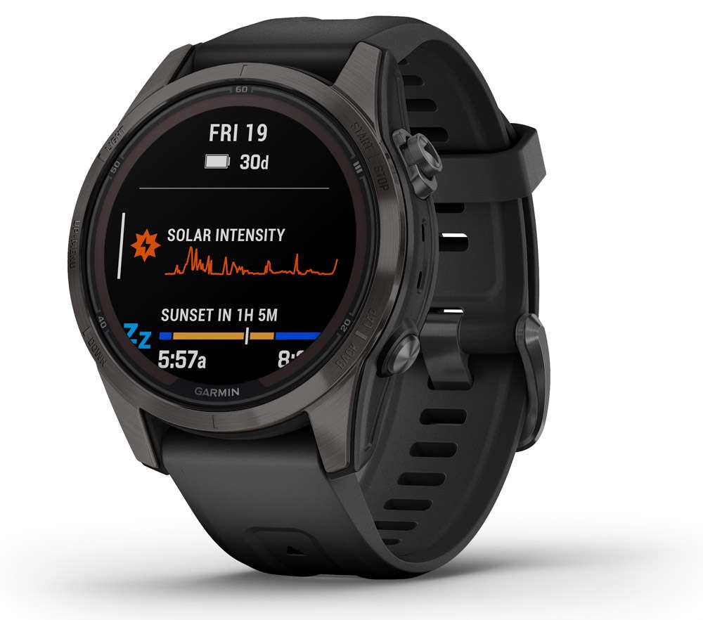 Garmin-FENIX-7S-PRO-SAPPHIRE-SOLAR-EDITION-GPS-Multisport-Smartwatch-010-02776-11-5_800x800@2x Garmin FENIX® 7S PRO - SAPPHIRE SOLAR 42mm EDITION - GPS Multisport Smartwatch – Bild 5