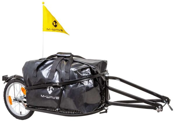 M-Wave Single 40 Einspur-Gepäck-Fahrradanhänger mit Tasche