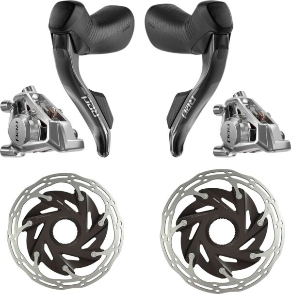 SRAM Red eTap® AXS E1 HRD FM Schalt-/Bremssystem-Set + Centerline XR 160/140mm